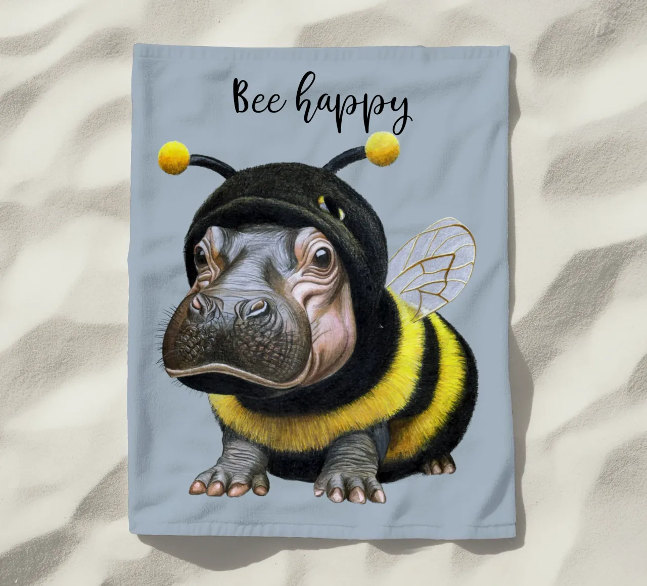 Bee Happy telo mare da Graphit und Farbe