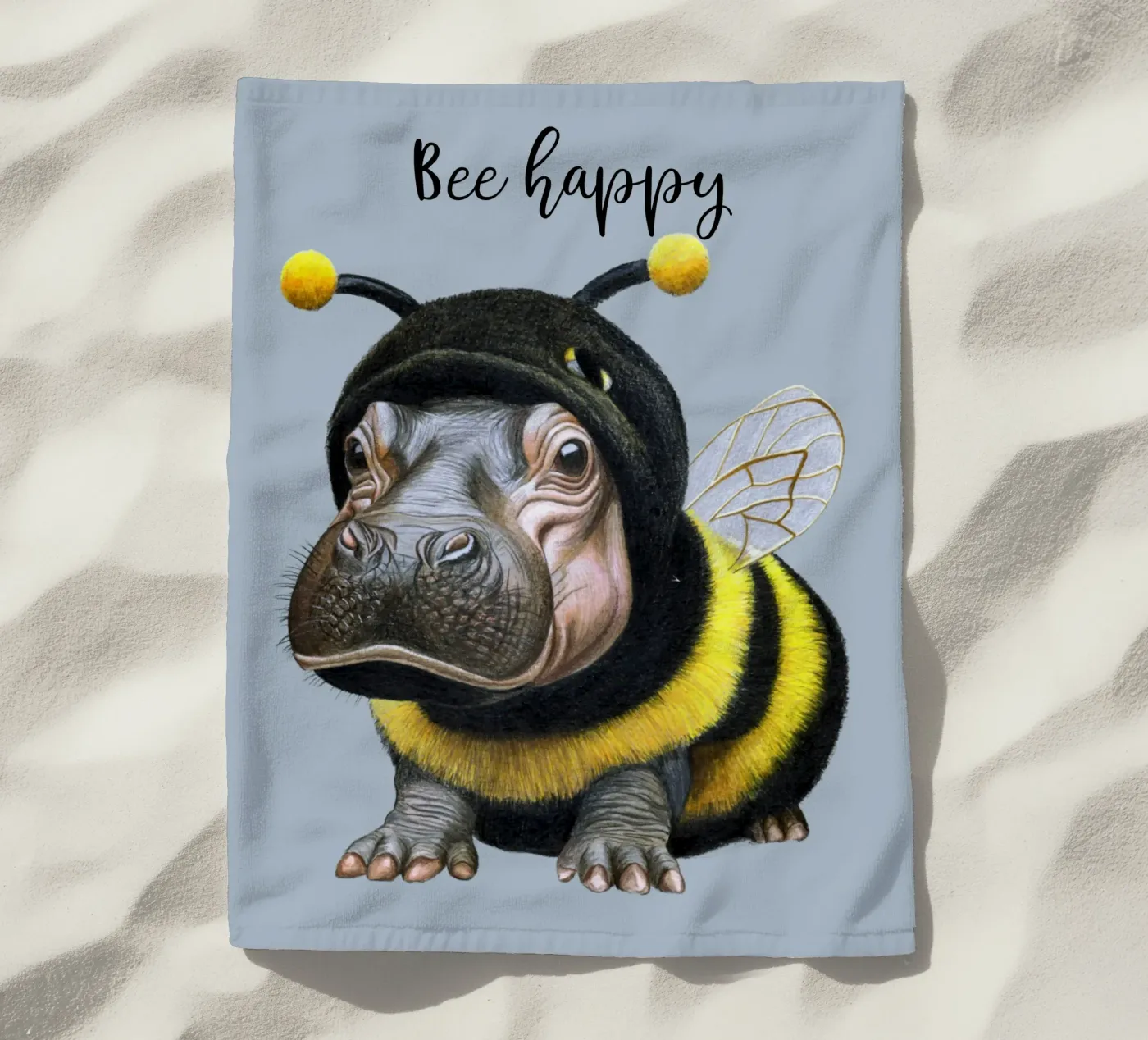 Bee Happy telo mare da Graphit und Farbe
