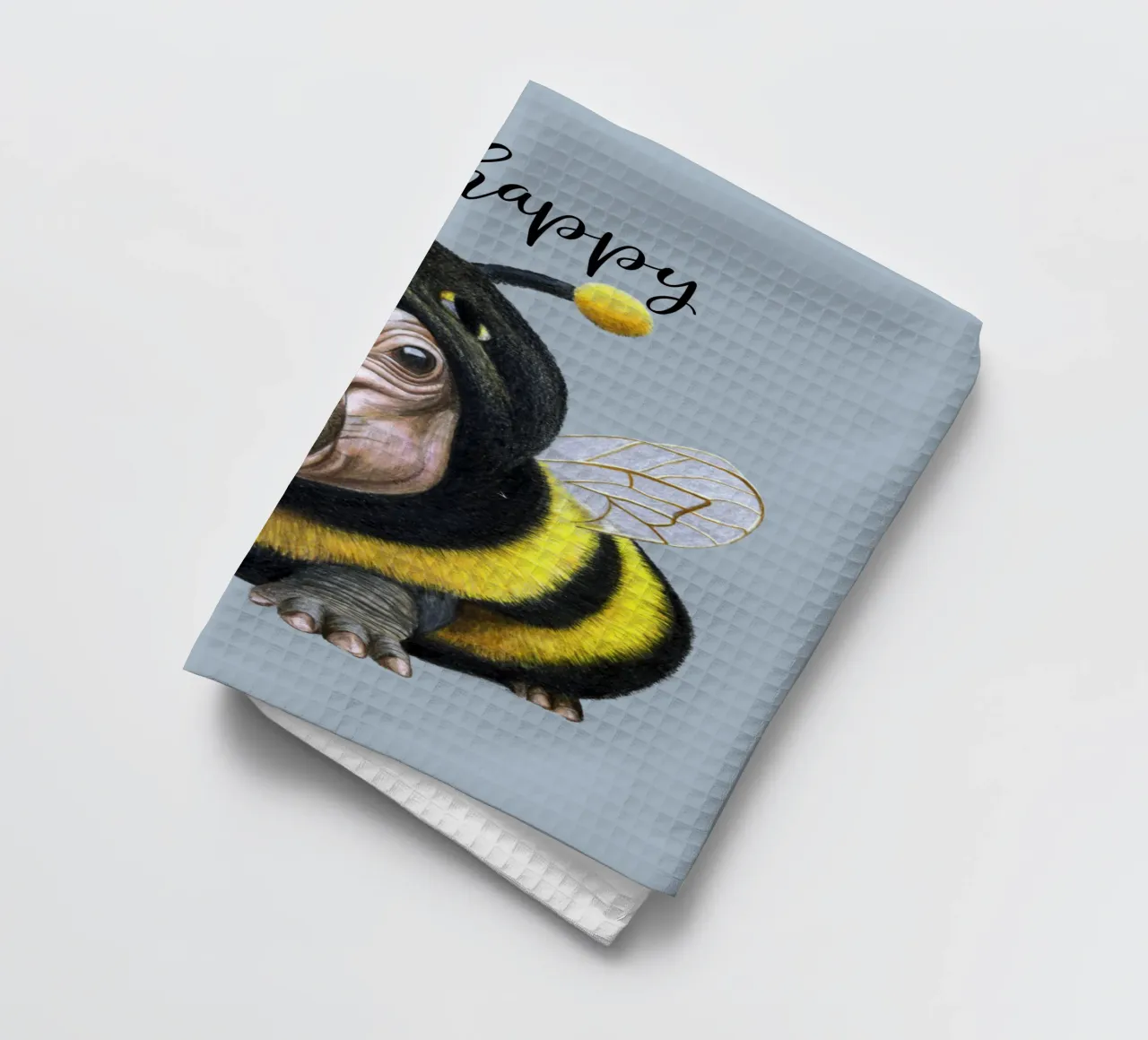 Bee Happy canovaccio da cucina da Graphit und Farbe