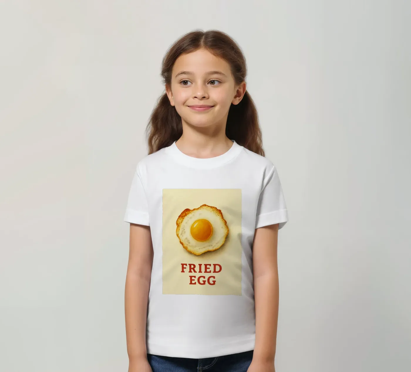 uovo fritto t-shirt bambini da tanabaroo