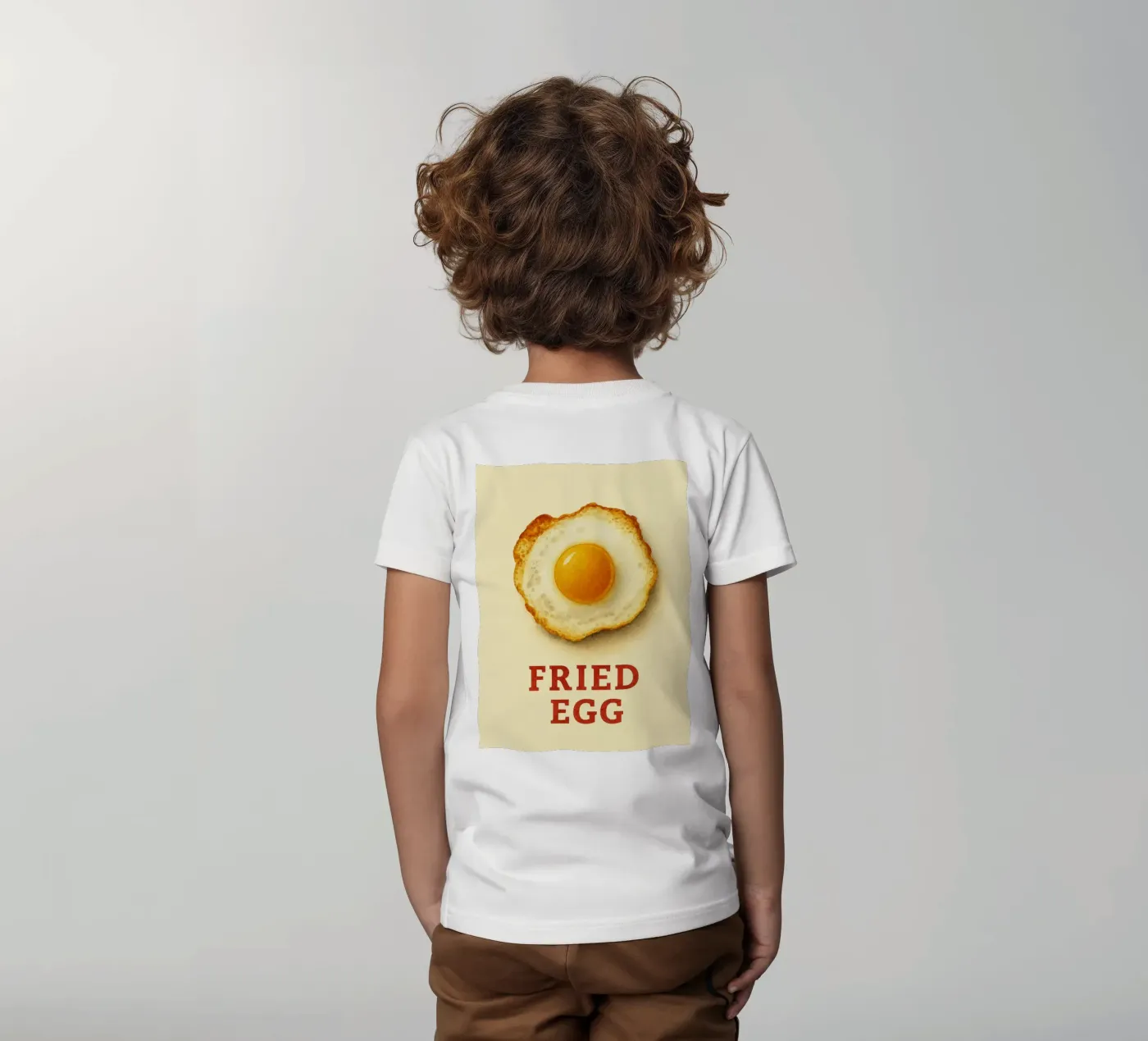 uovo fritto t-shirt bambini da tanabaroo