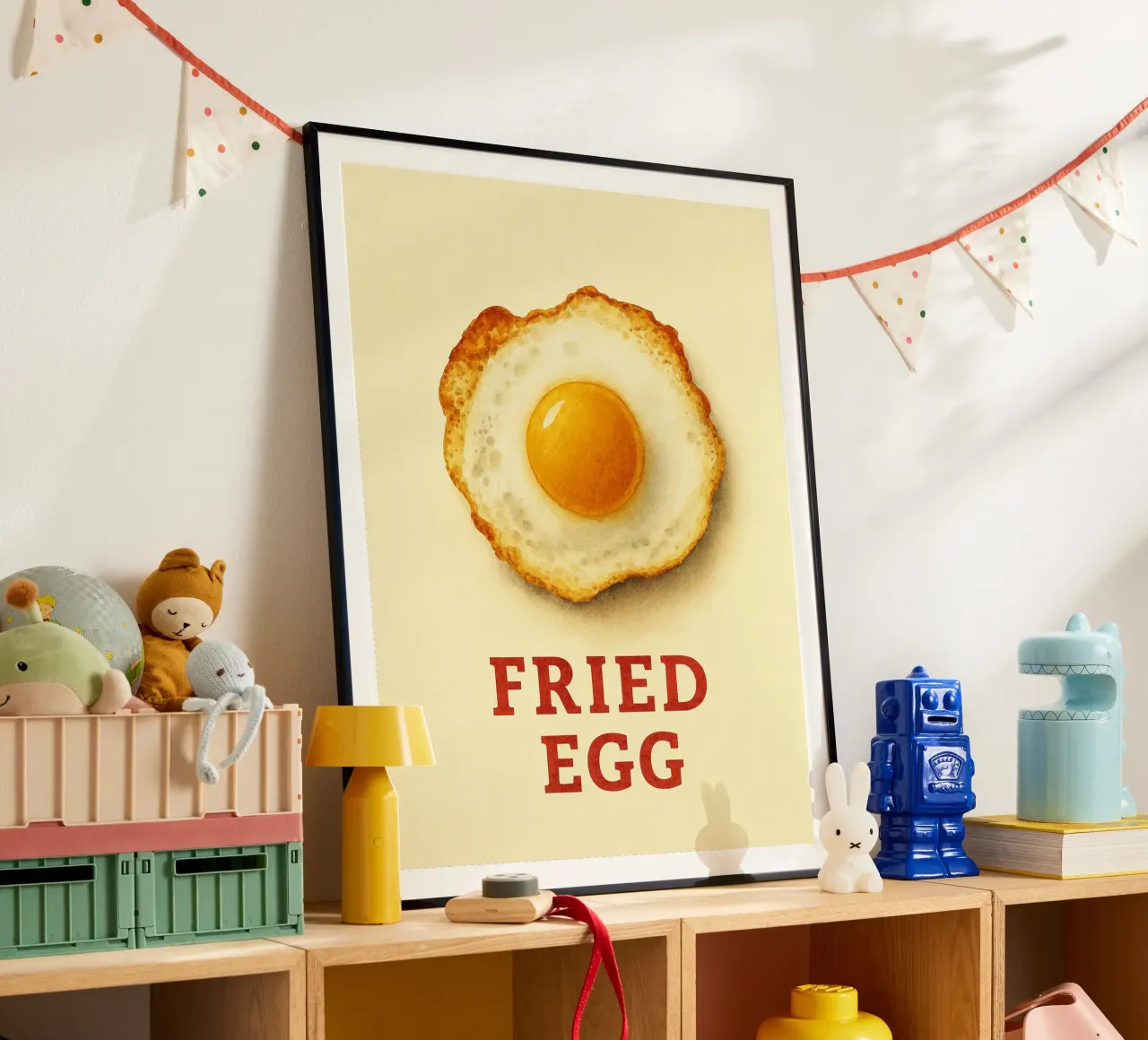 fried egg poster by tanabaroo