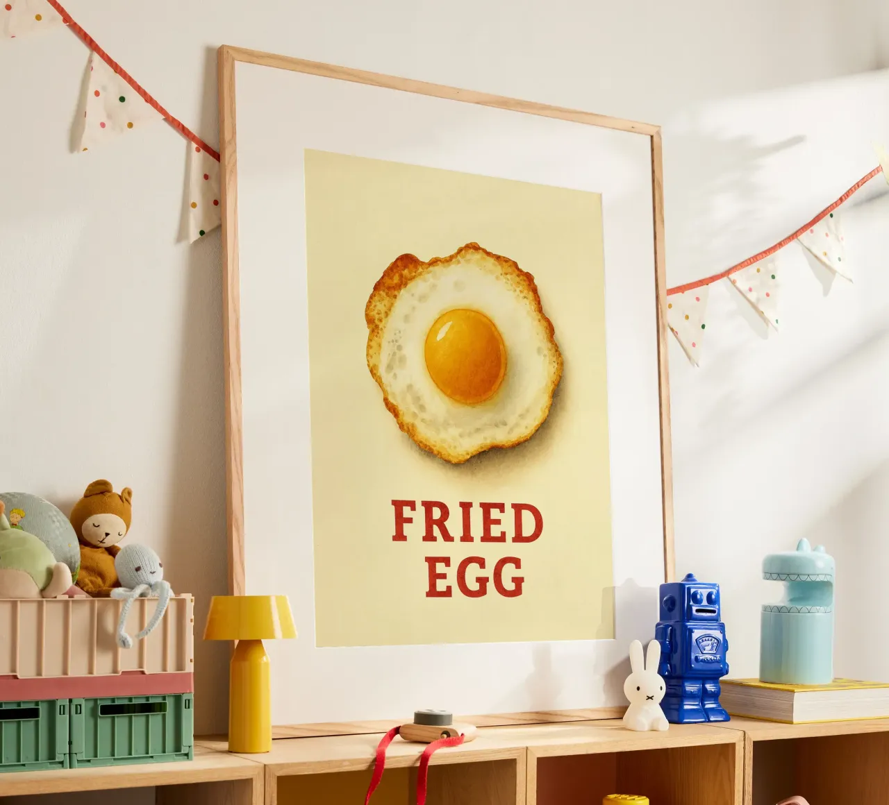 fried egg poster by tanabaroo