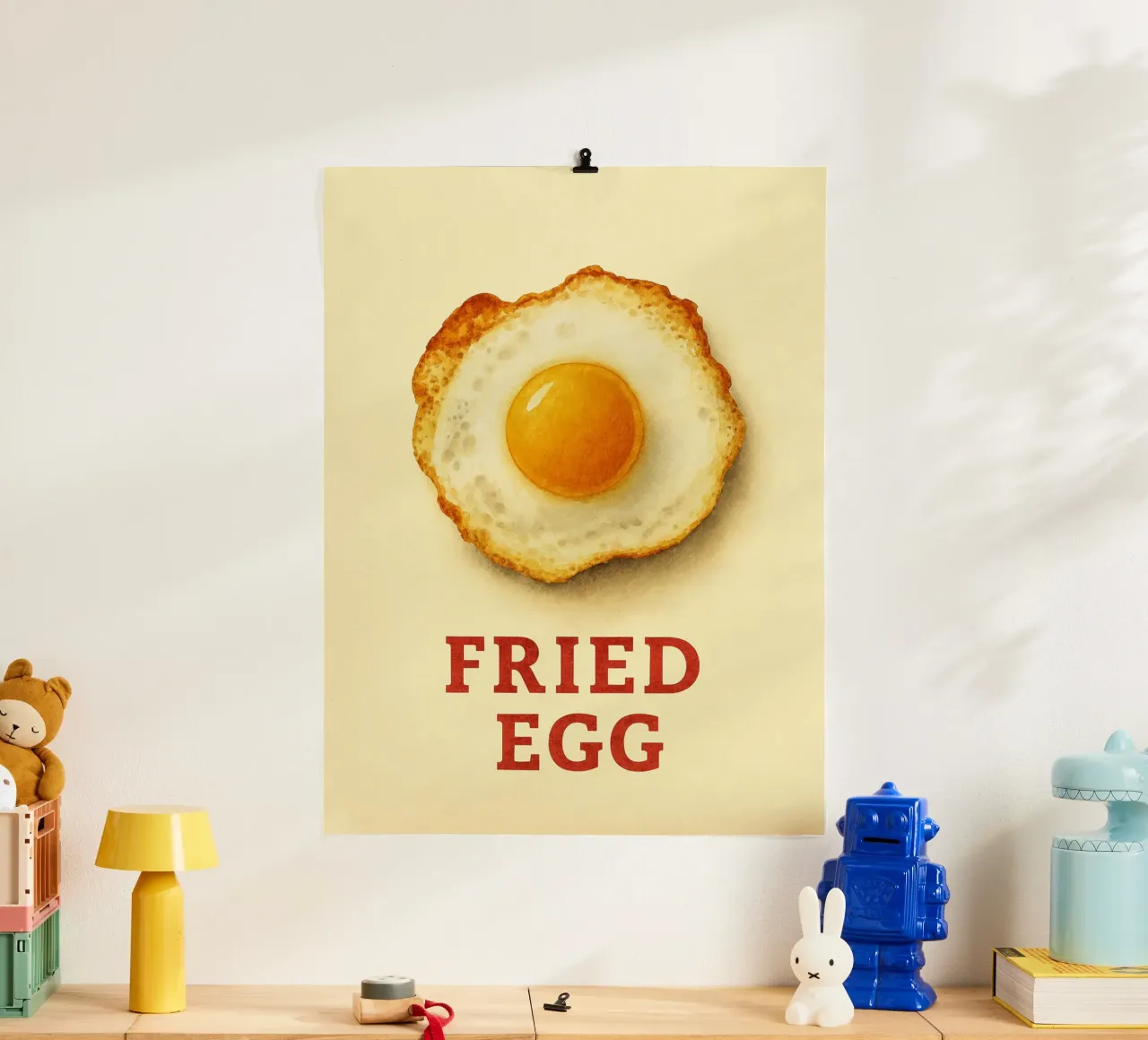 fried egg poster by tanabaroo
