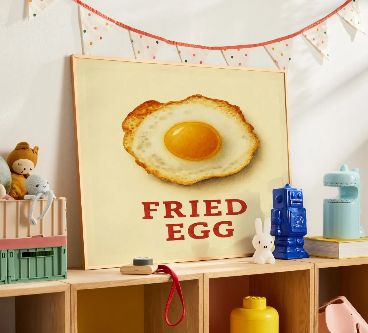 fried egg poster by tanabaroo