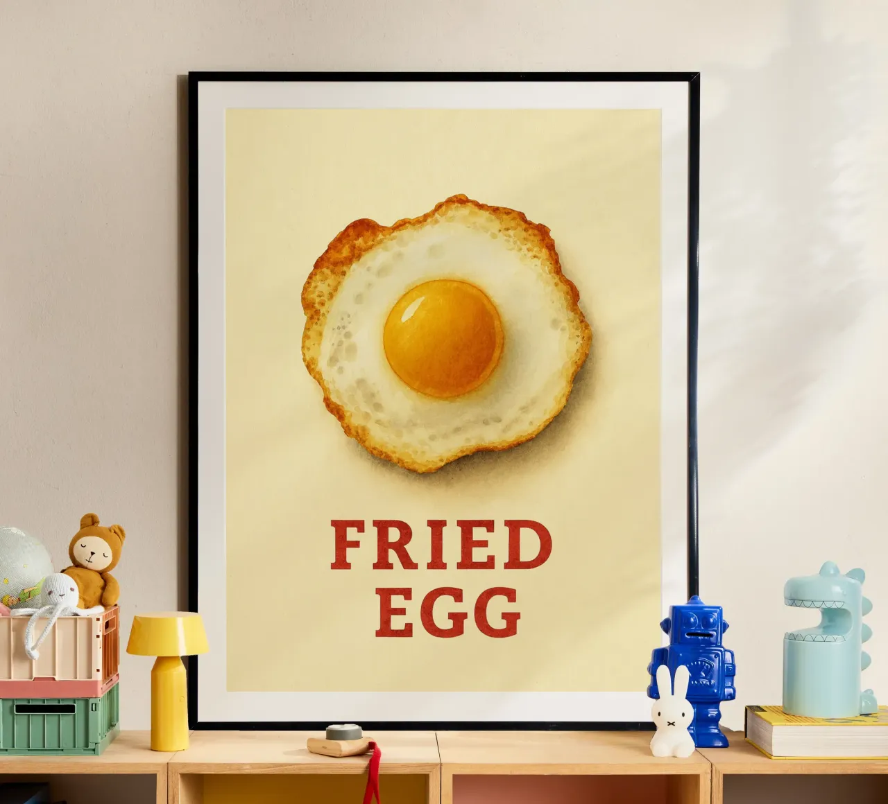 fried egg poster by tanabaroo