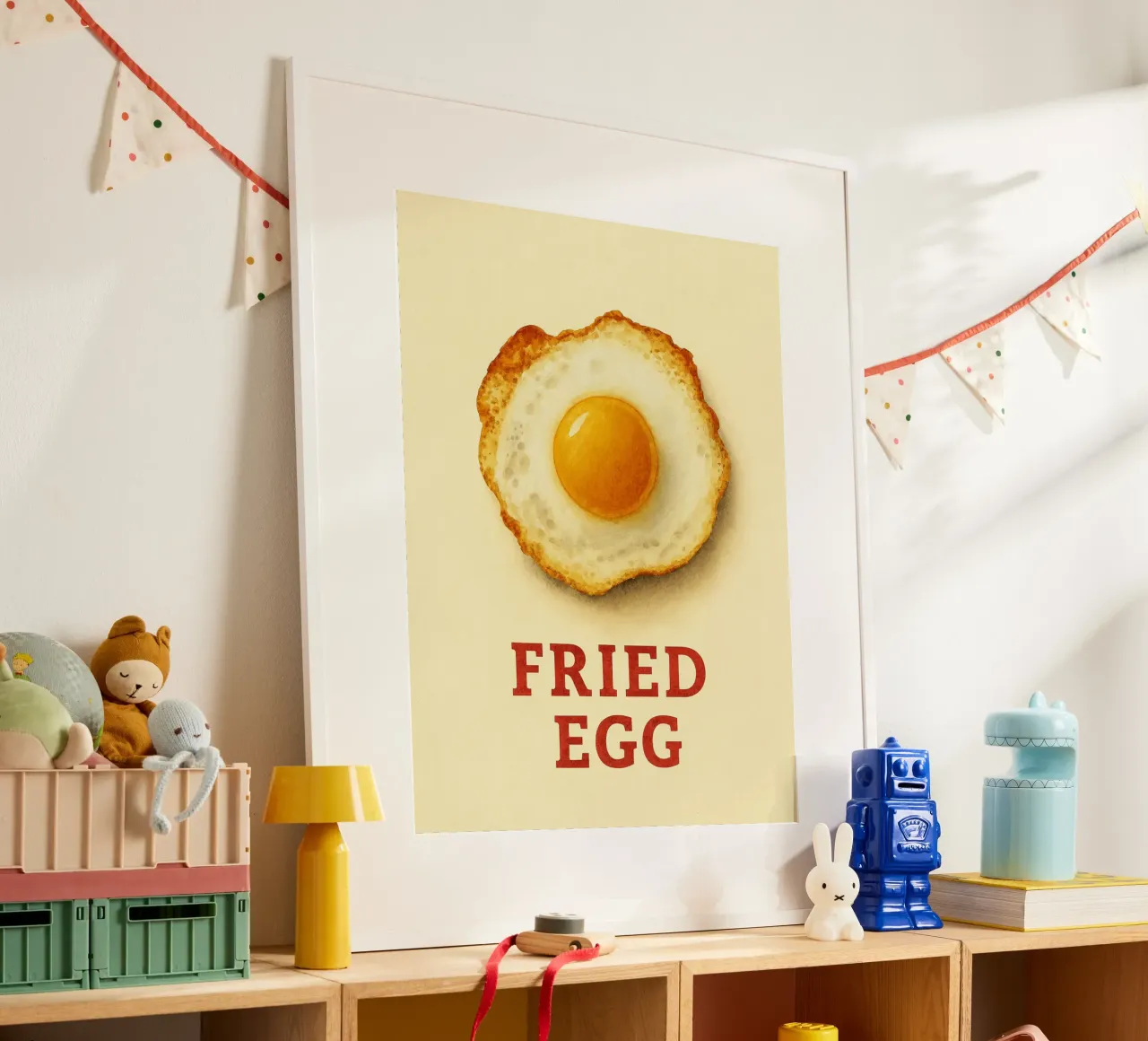 fried egg poster by tanabaroo