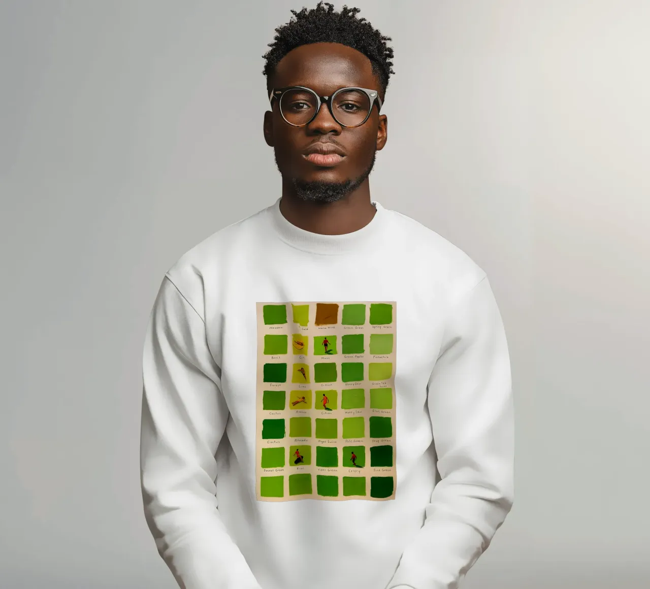 Striscia verde moderna felpa da Ryley Smith traveler