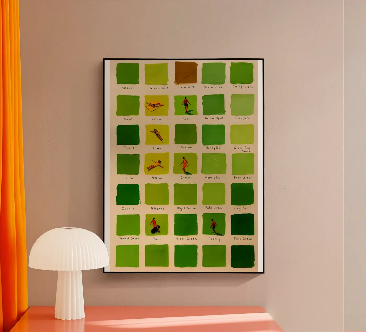 Striscia verde moderna plexiglass da Ryley Smith traveler