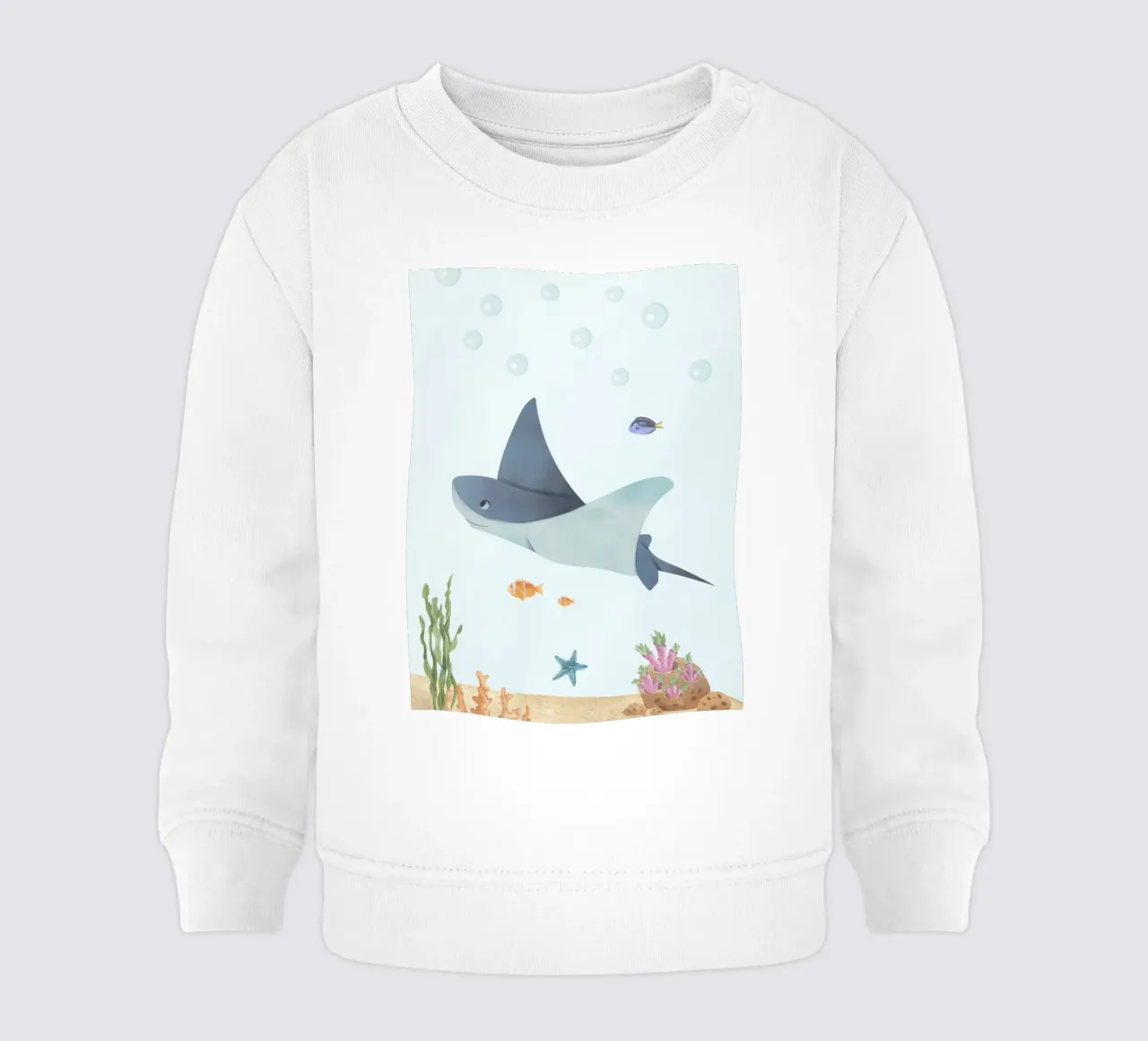 Sunny la mantarraya sudadera de bebé de DesignArt