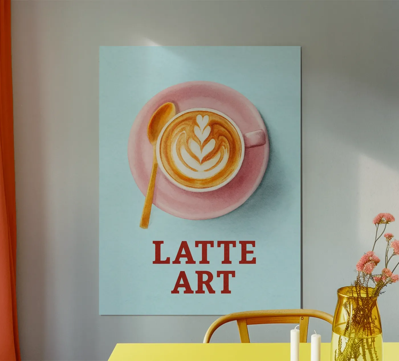 latte art poster da tanabaroo