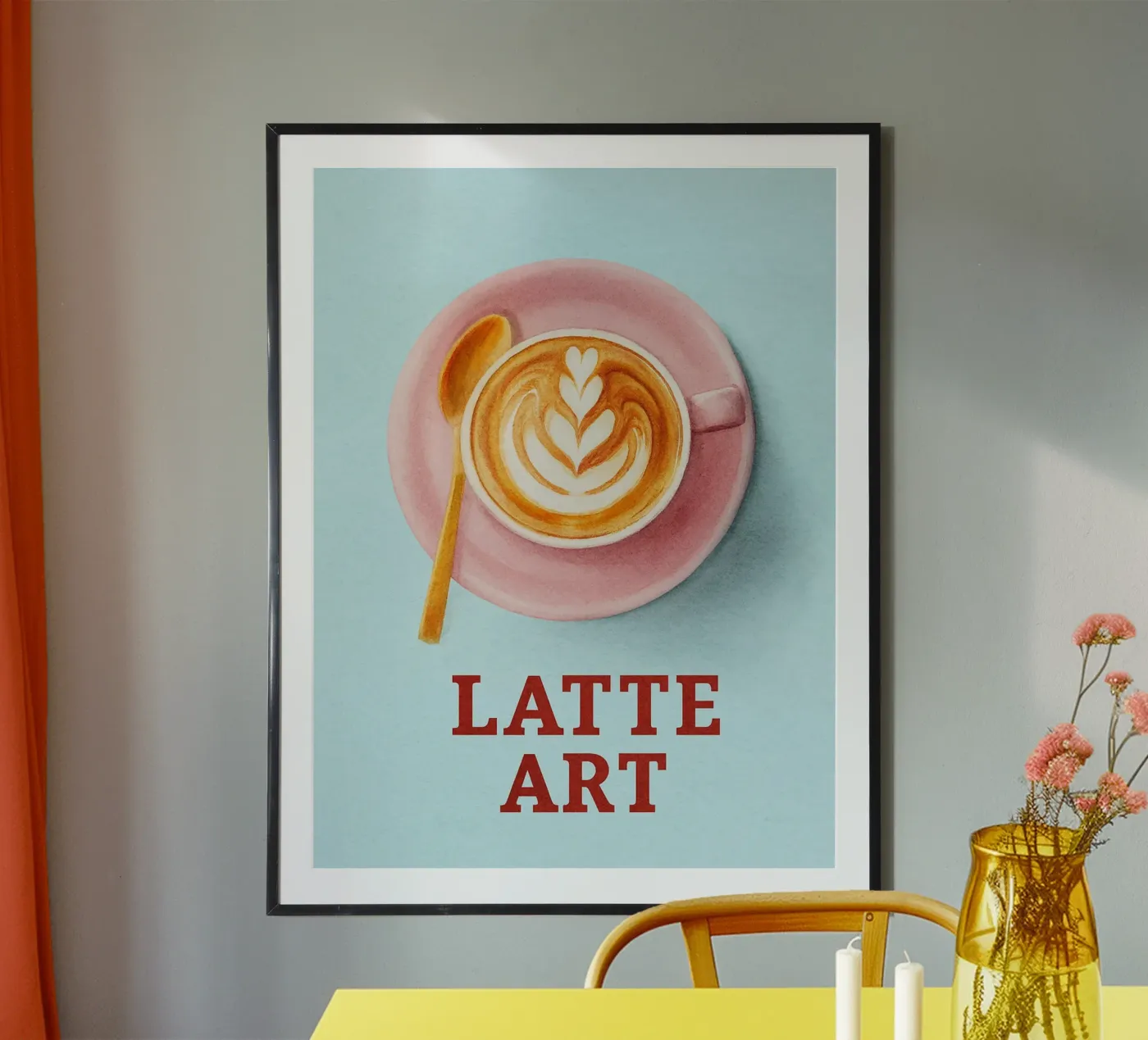 latte art poster da tanabaroo
