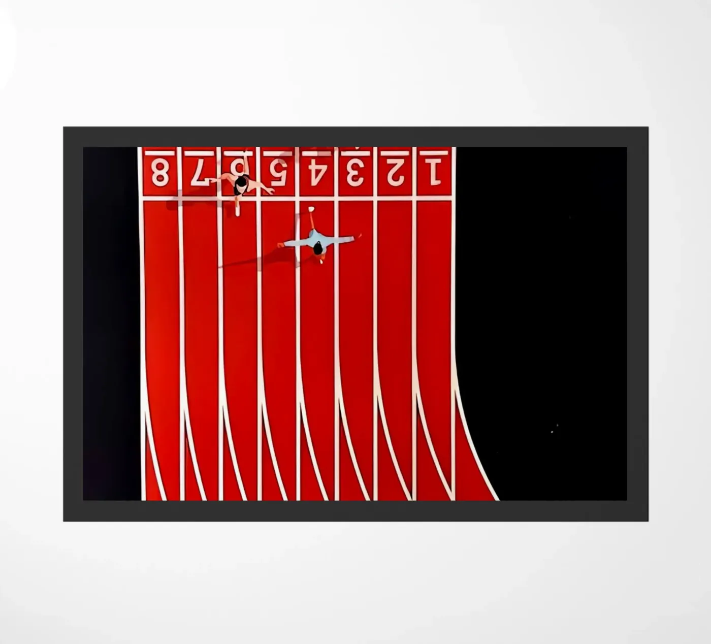 Abstract Running doormat by Ryley Smith traveler
