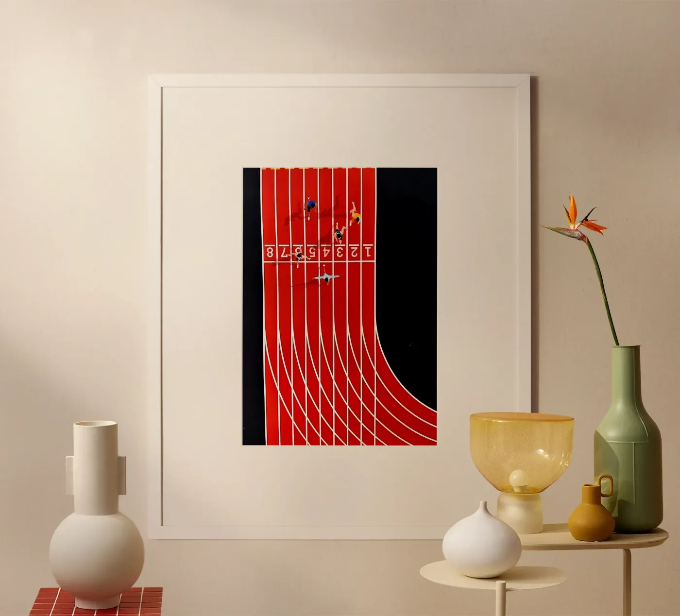 Abstract Running poster by Ryley Smith traveler