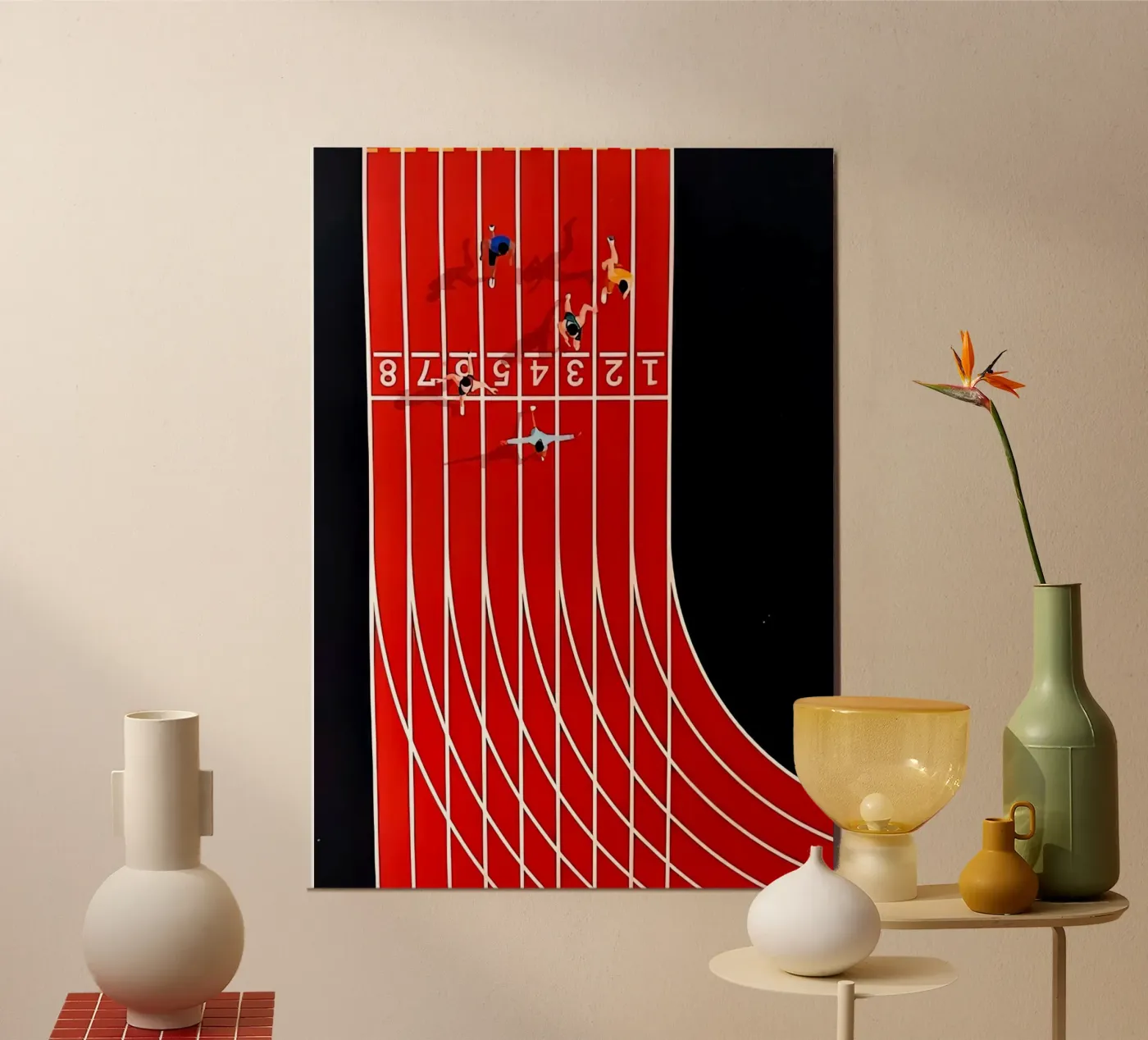 Abstract Running poster by Ryley Smith traveler