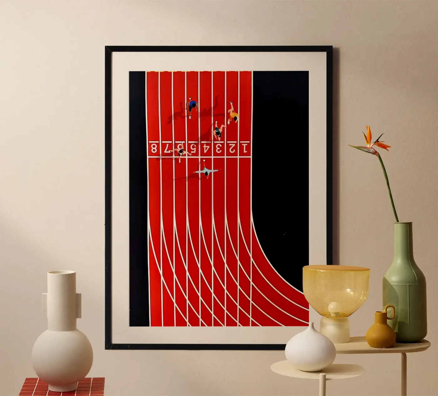 Abstract Running poster by Ryley Smith traveler