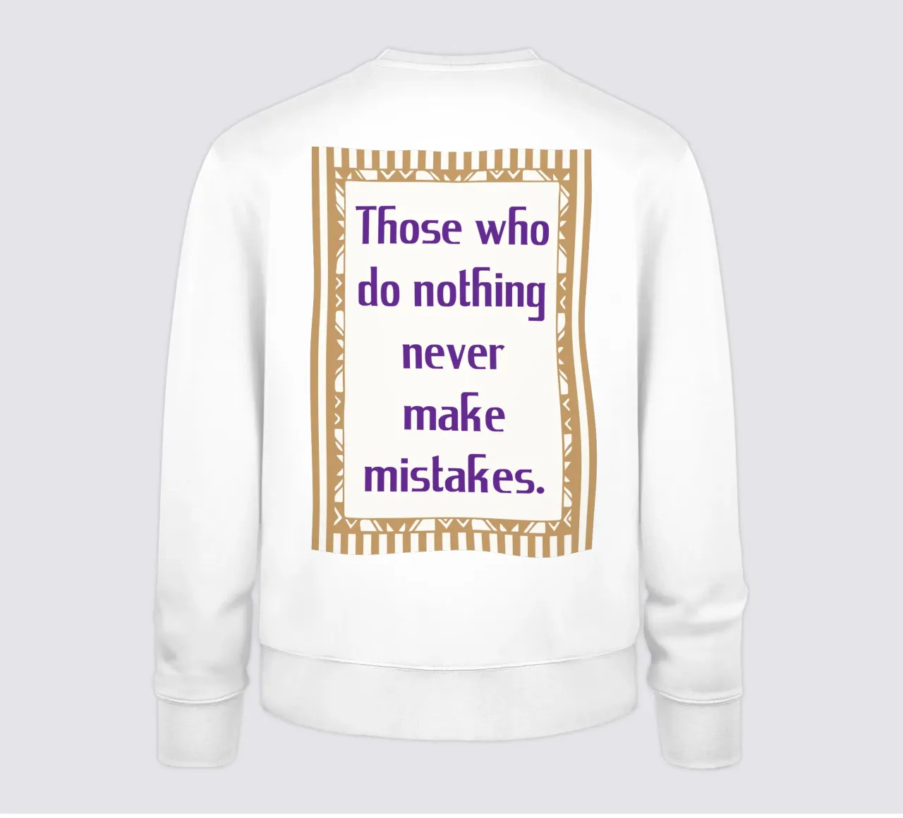 non commettere mai errori felpa da tanabaroo