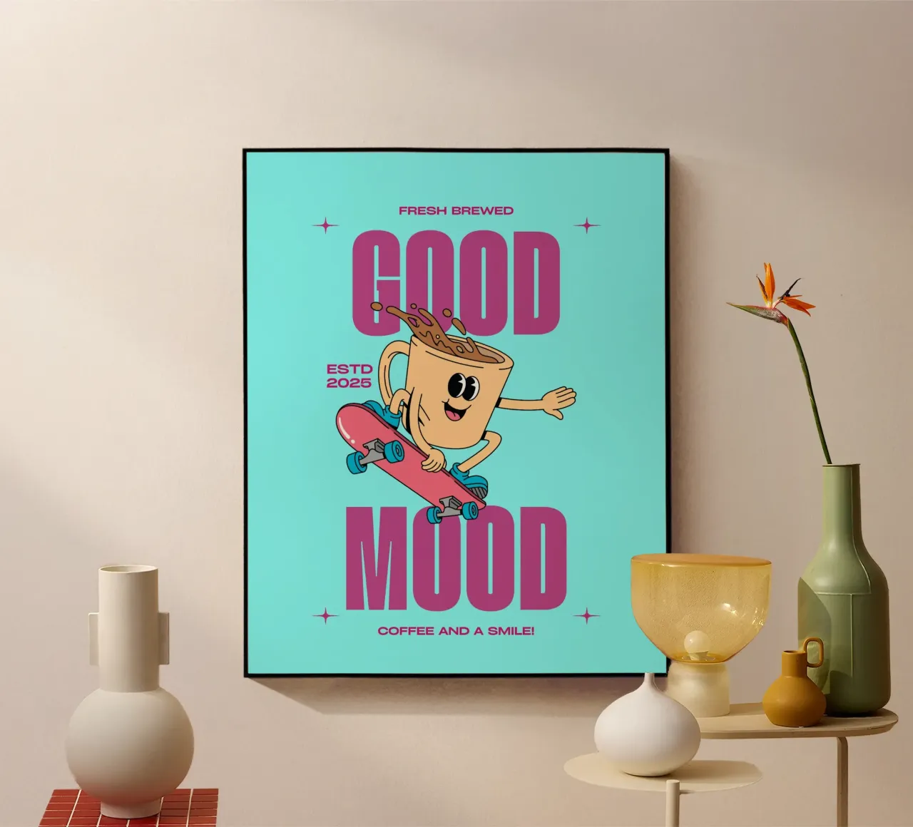 GOOD MOOD plexiglass da COFFEE CLUB