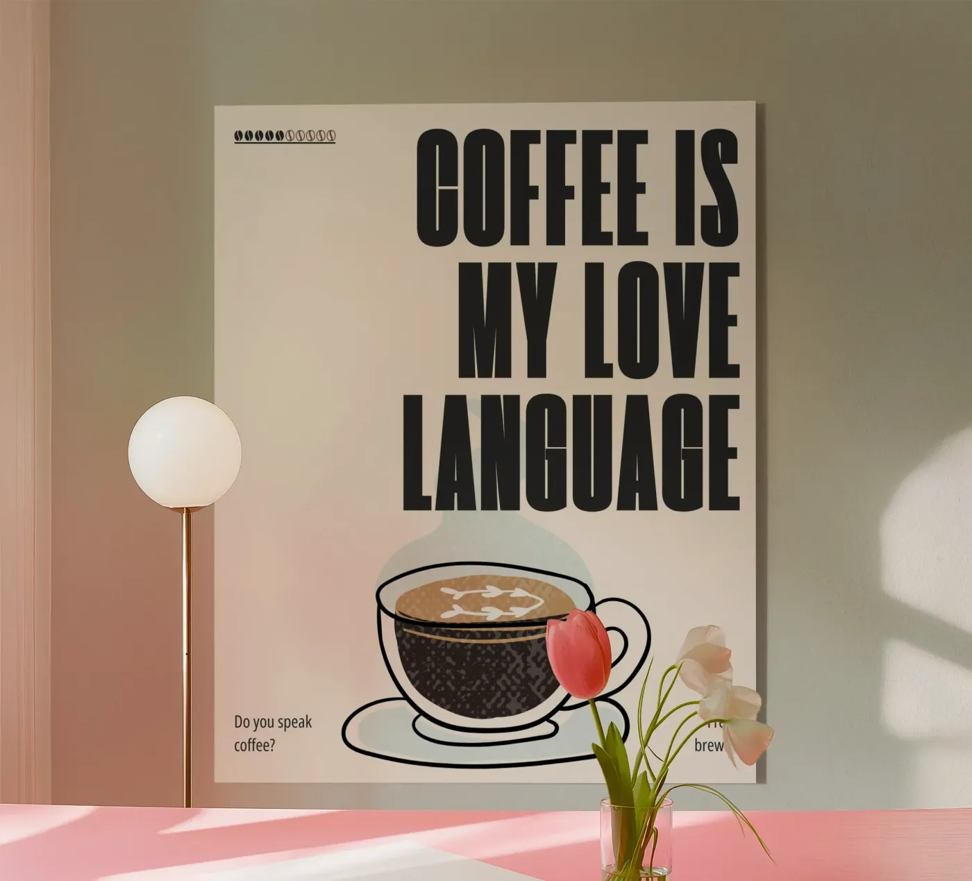 LOVE LANGUAGE plexiglas de COFFEE CLUB