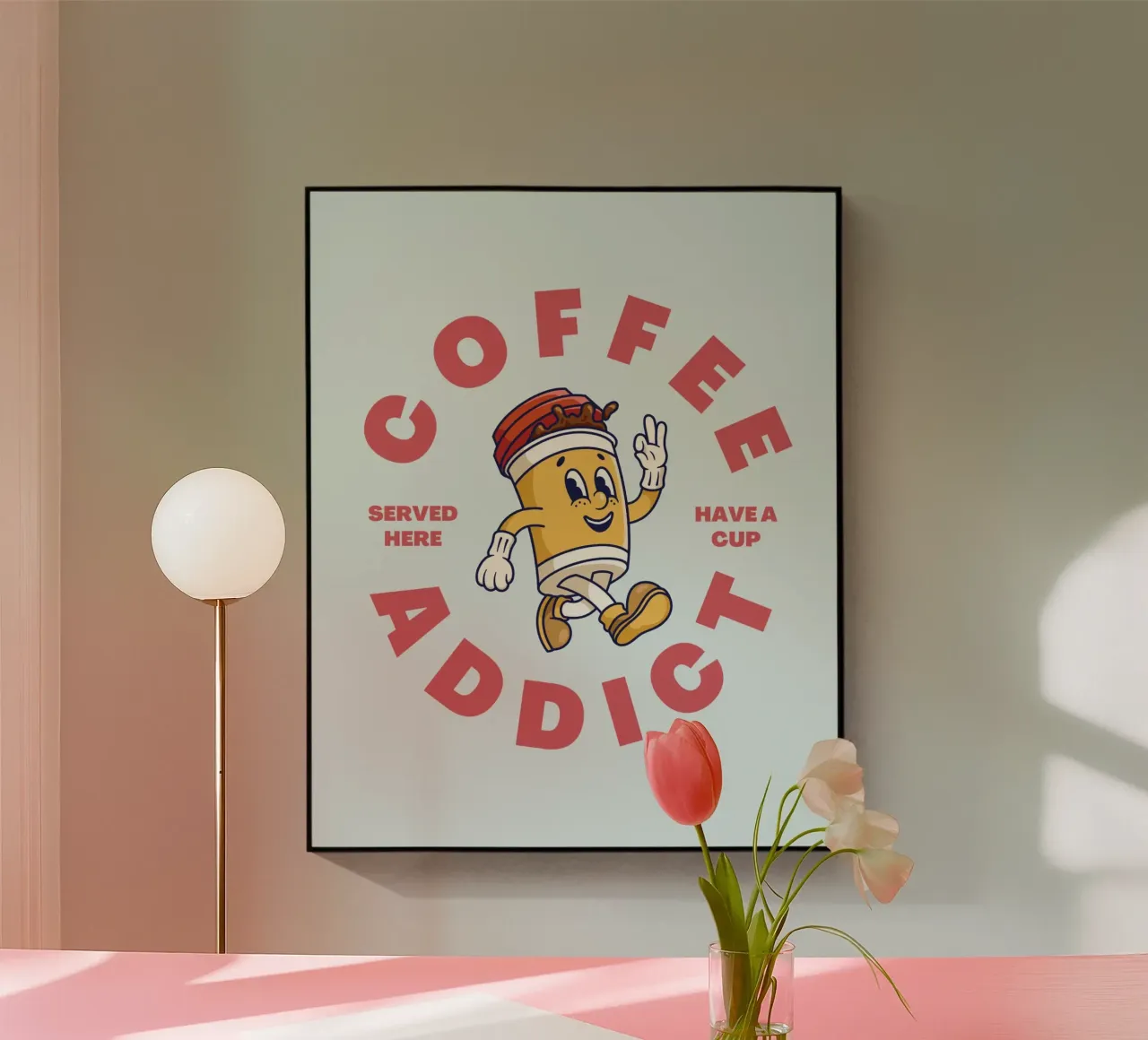 COFFEE ADDICT plexiglass da COFFEE CLUB