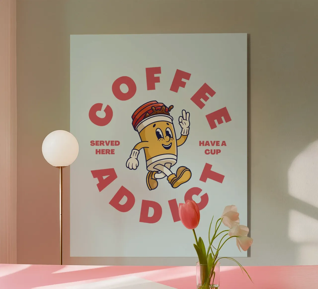 COFFEE ADDICT plexiglass da COFFEE CLUB