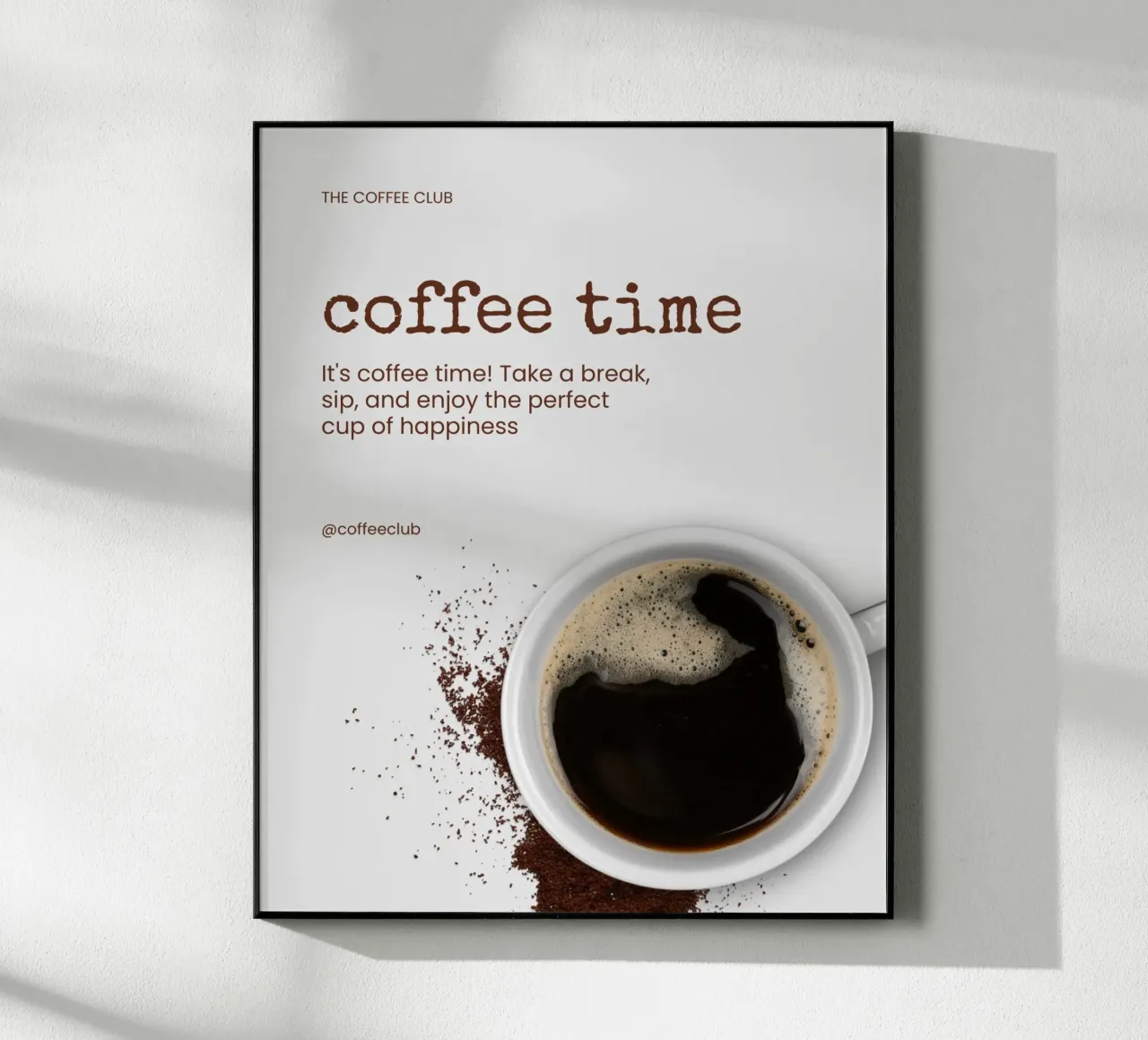 COFFEE TIME plexiglass da COFFEE CLUB