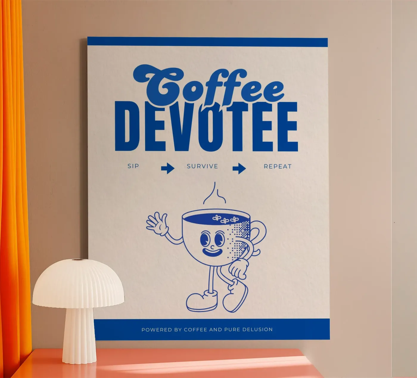 COFFEE DEVOTEE toile de COFFEE CLUB