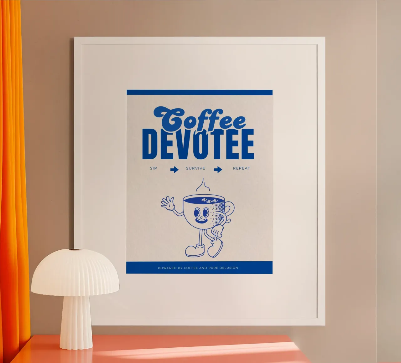 COFFEE DEVOTEE poster van COFFEE CLUB