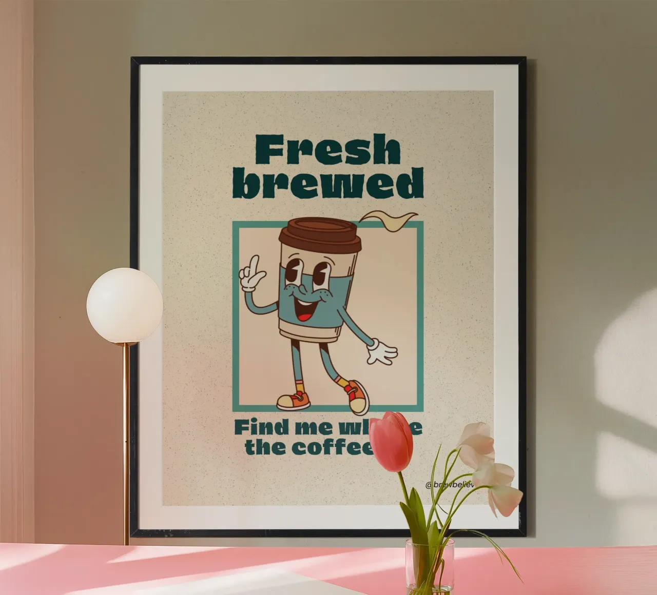 FRESH BREWED poster da COFFEE CLUB