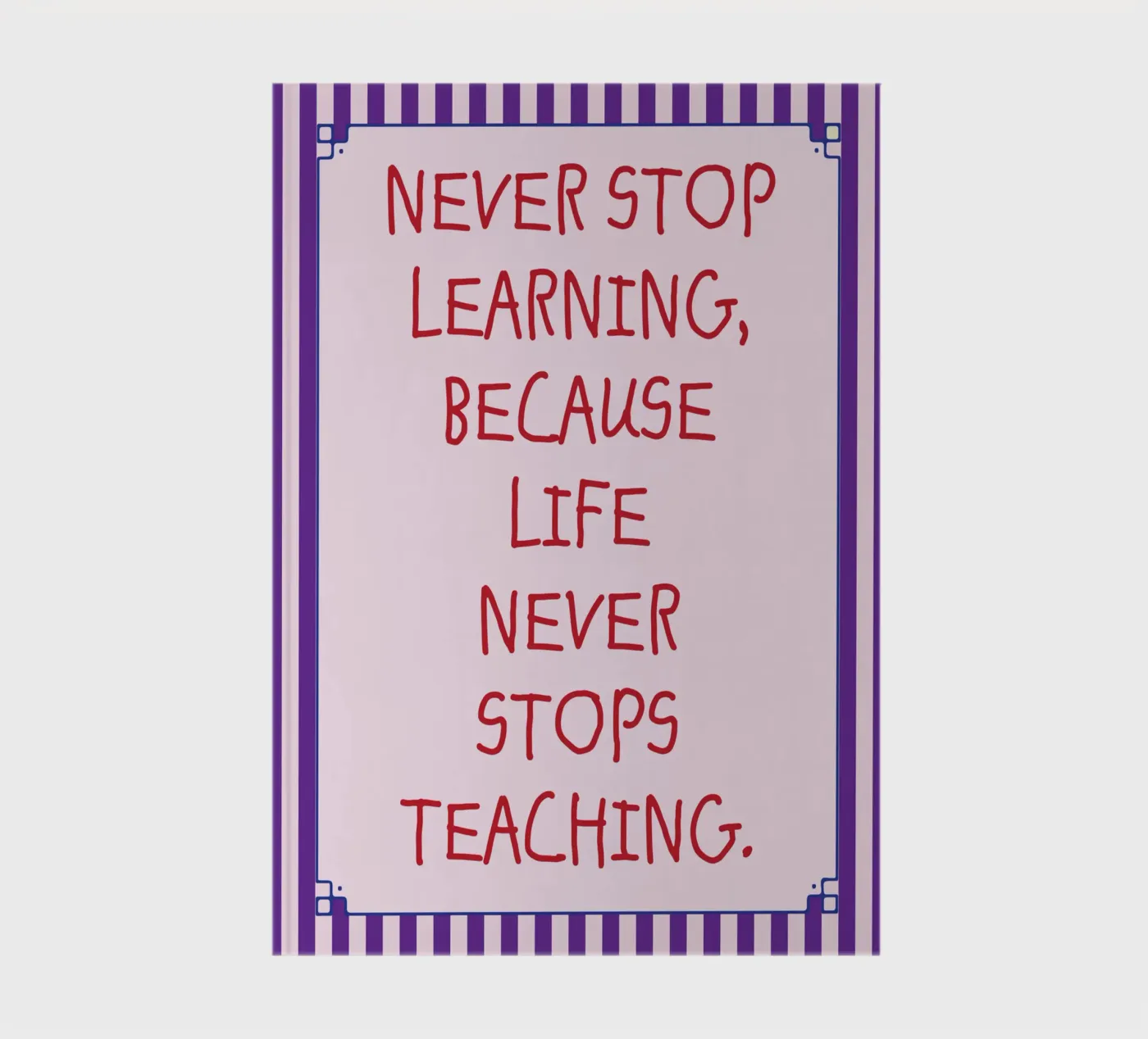 never stop learning notebook by tanabaroo