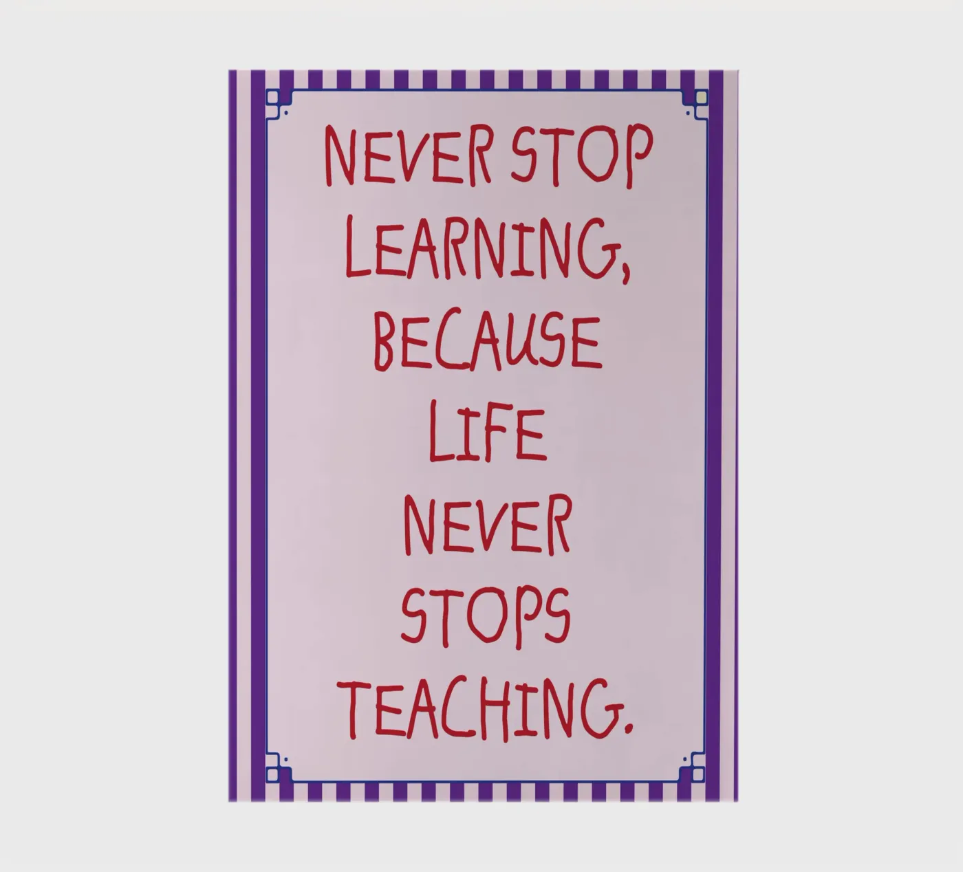 never stop learning notebook by tanabaroo