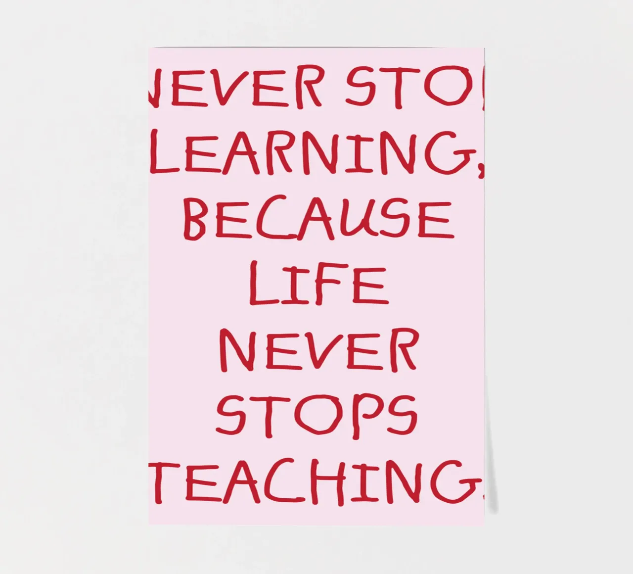 never stop learning sticker sheet by tanabaroo