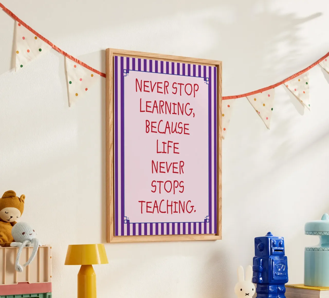 never stop learning plexiglas de tanabaroo