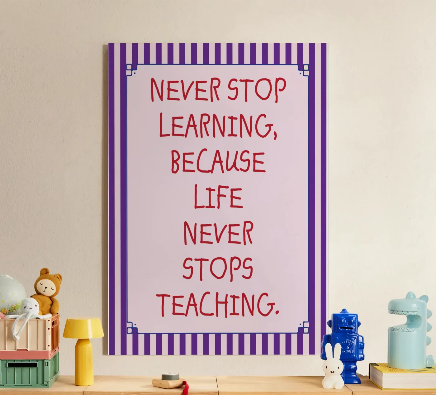 never stop learning plexiglass da tanabaroo