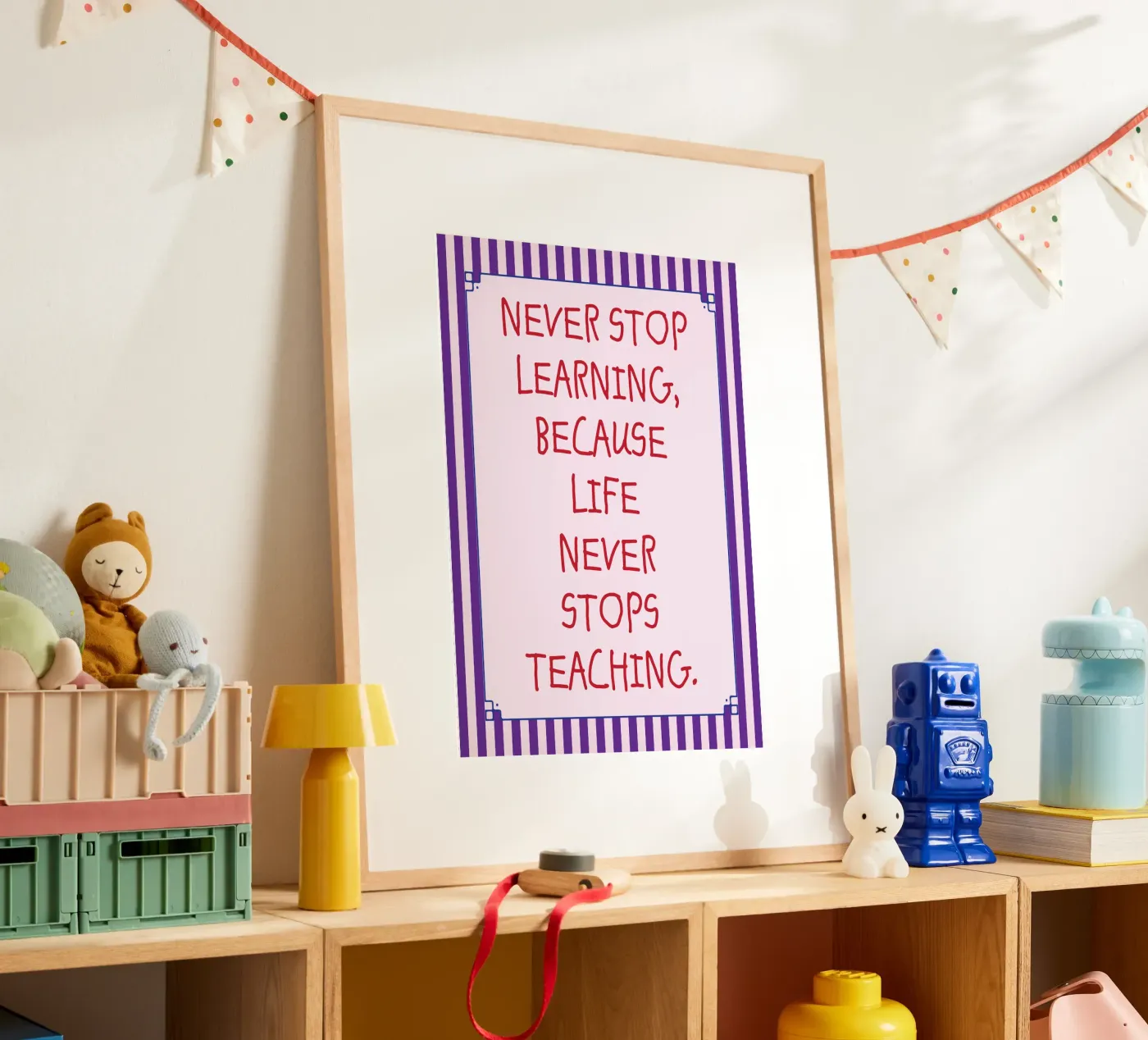 never stop learning poster by tanabaroo