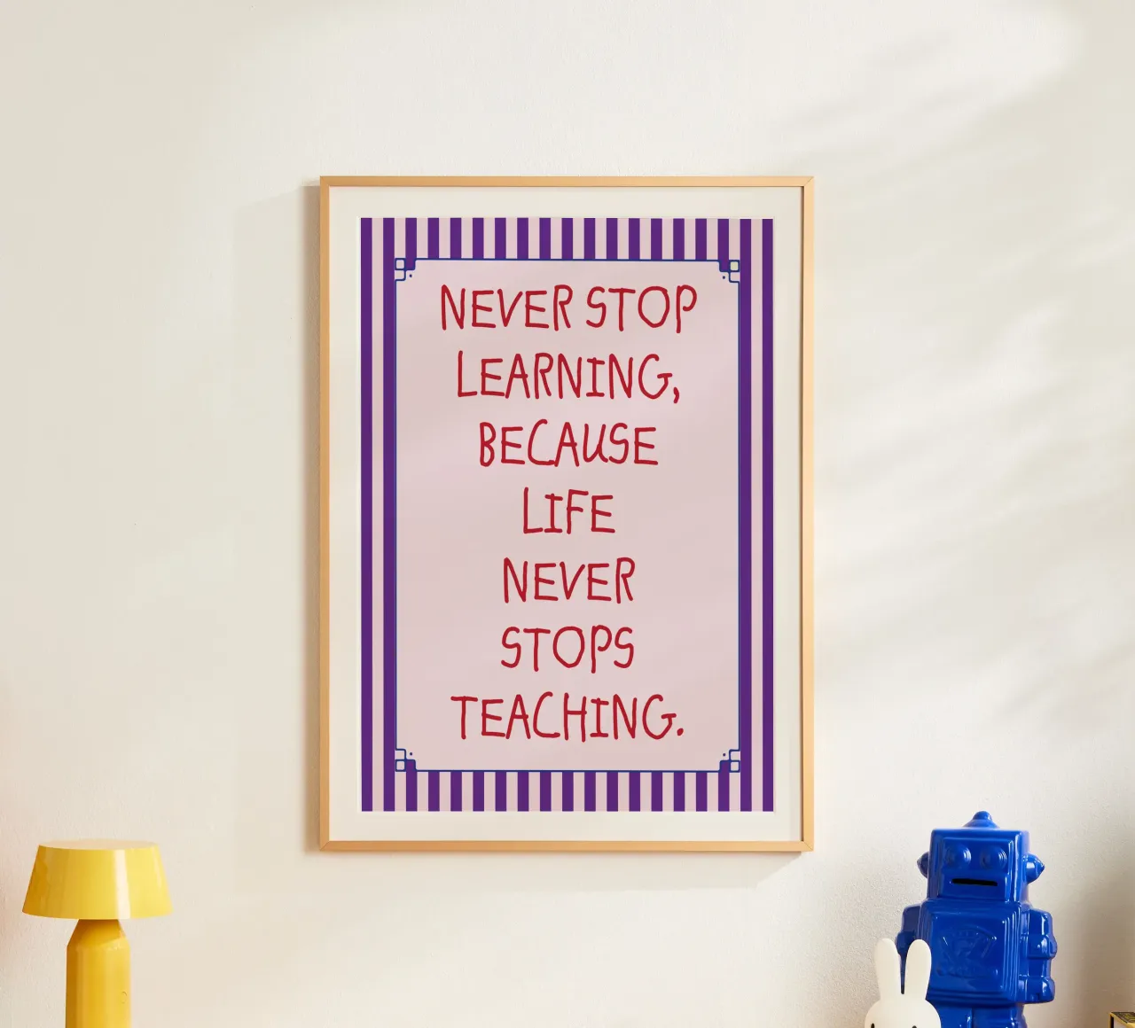 never stop learning poster by tanabaroo