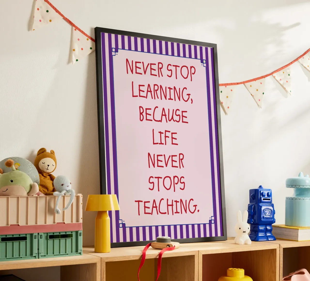 never stop learning poster by tanabaroo