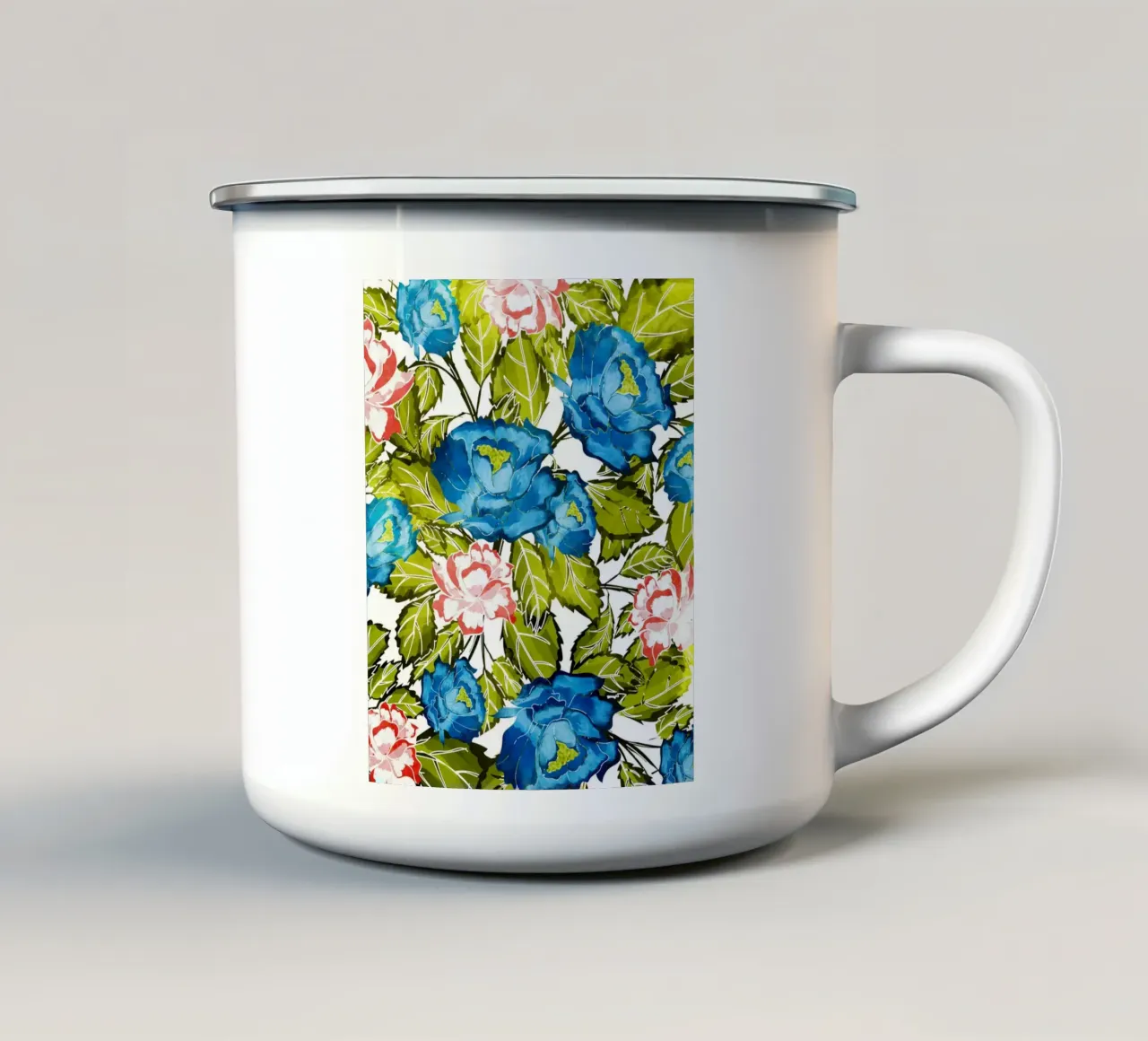 Fiore indaco tazza in smalto da 83oranges