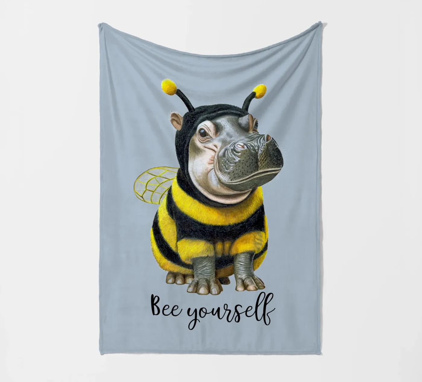 Bee Yourself Fleecedecke von Graphit und Farbe