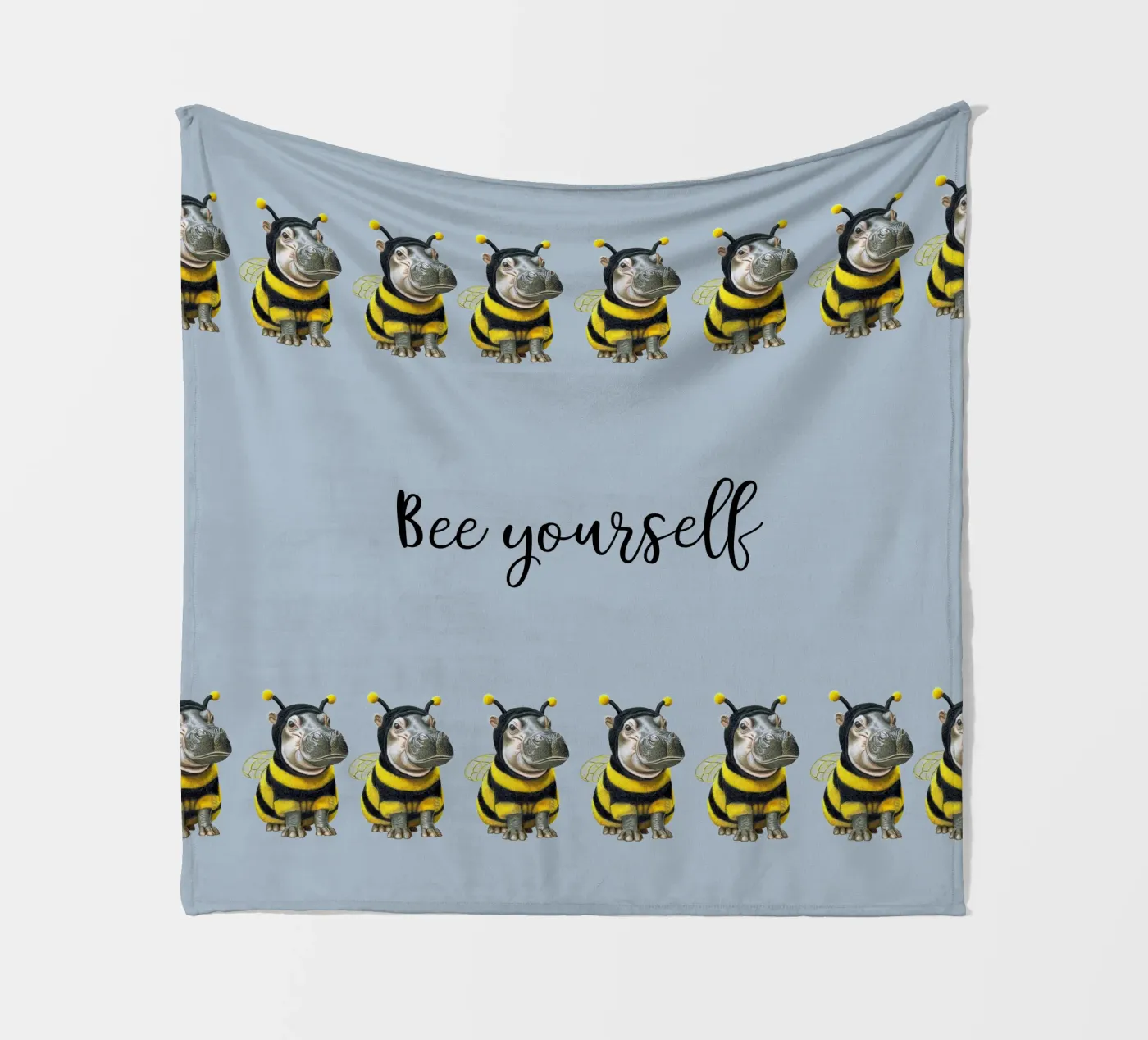 Bee Yourself Fleecedecke von Graphit und Farbe