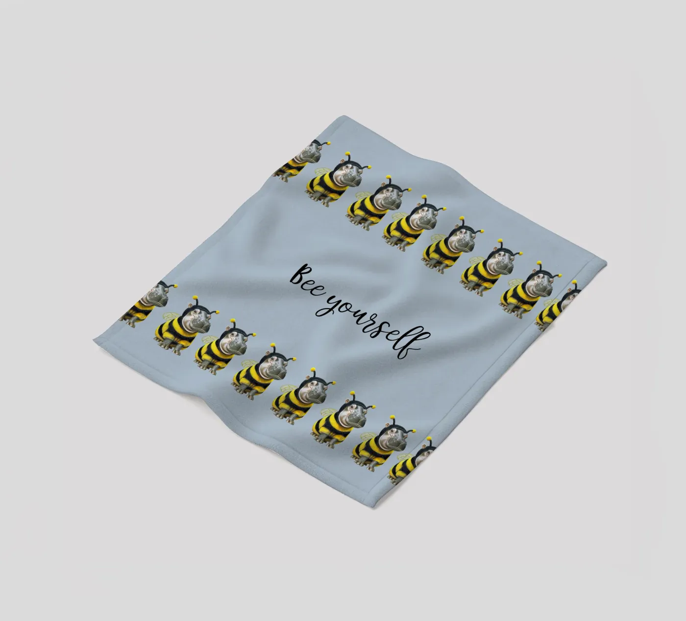 Bee Yourself Fleecedecke von Graphit und Farbe