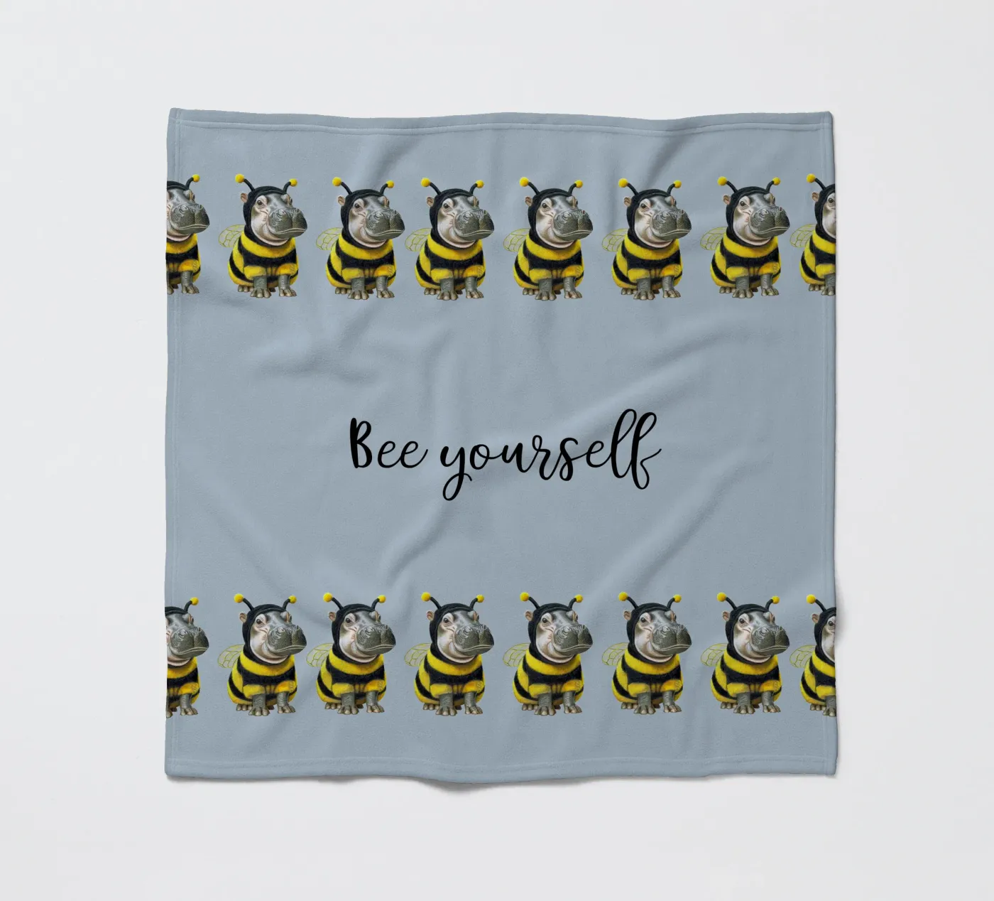 Bee Yourself Fleecedecke von Graphit und Farbe