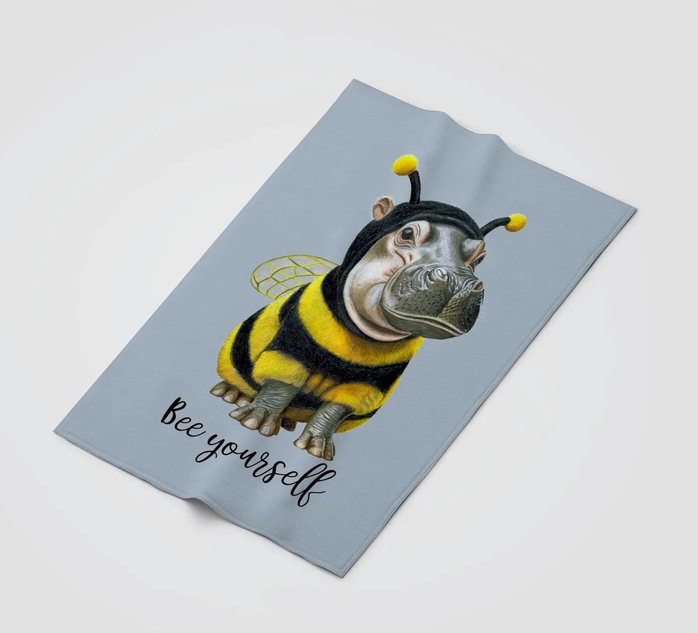 Bee Yourself Fleecedecke von Graphit und Farbe