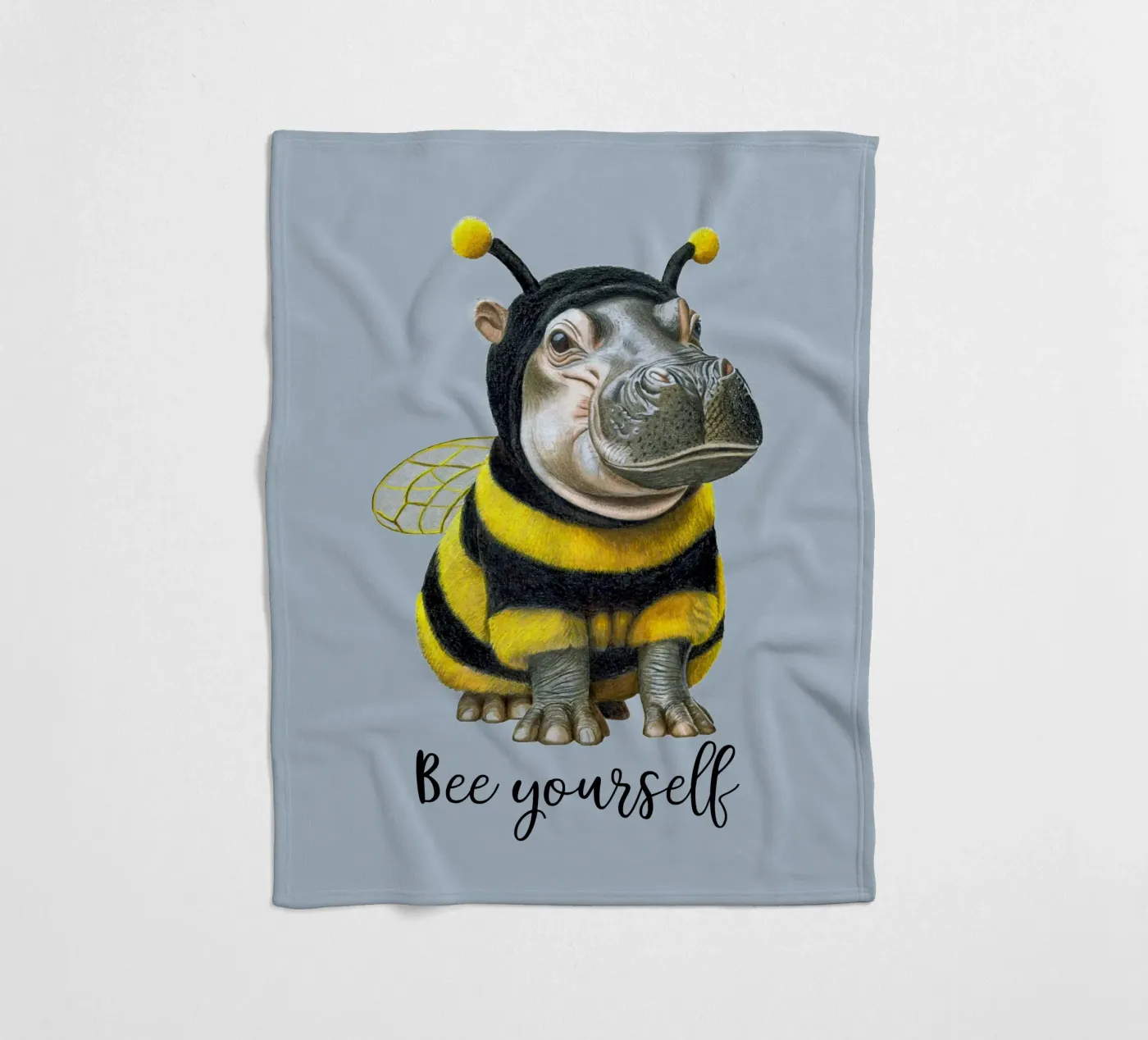 Bee Yourself Fleecedecke von Graphit und Farbe