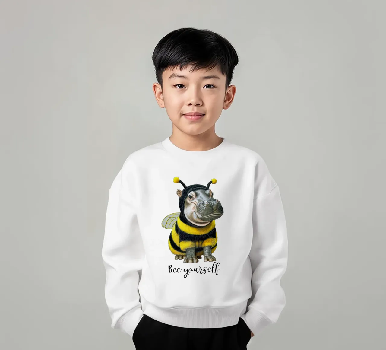 Bee Yourself felpa bambino da Graphit und Farbe