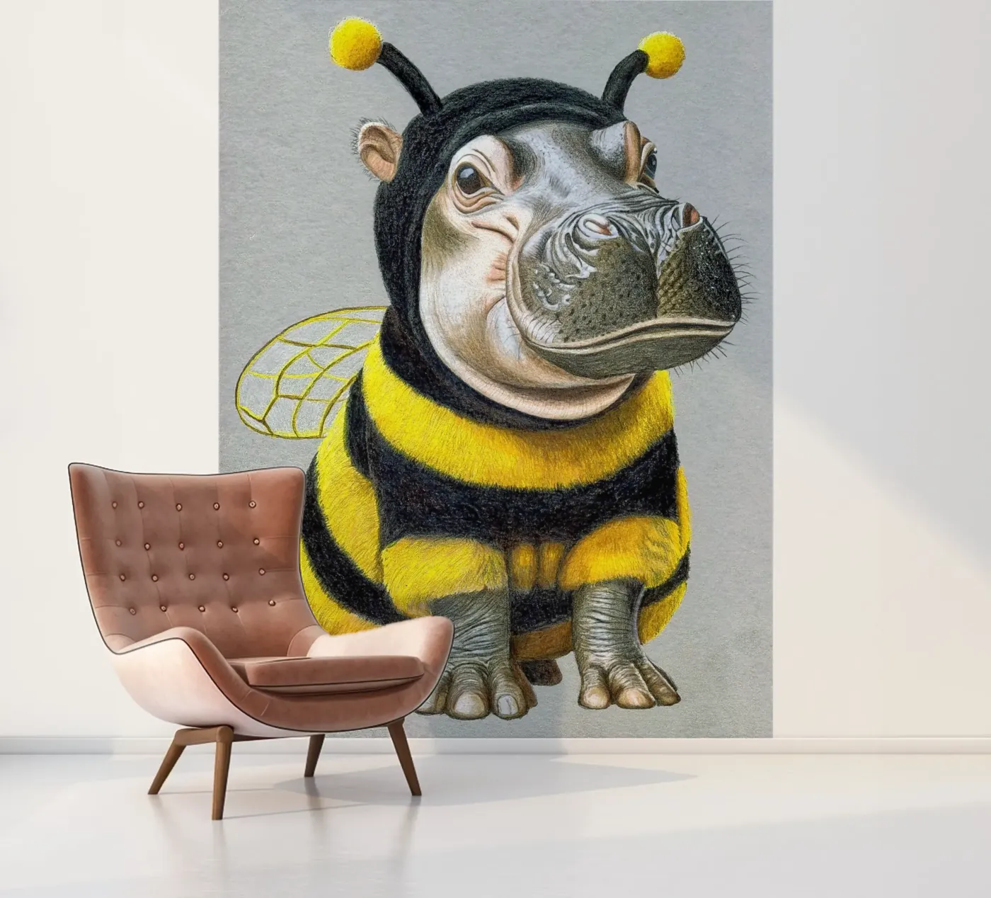 Bee Yourself fotobehang van Graphit und Farbe