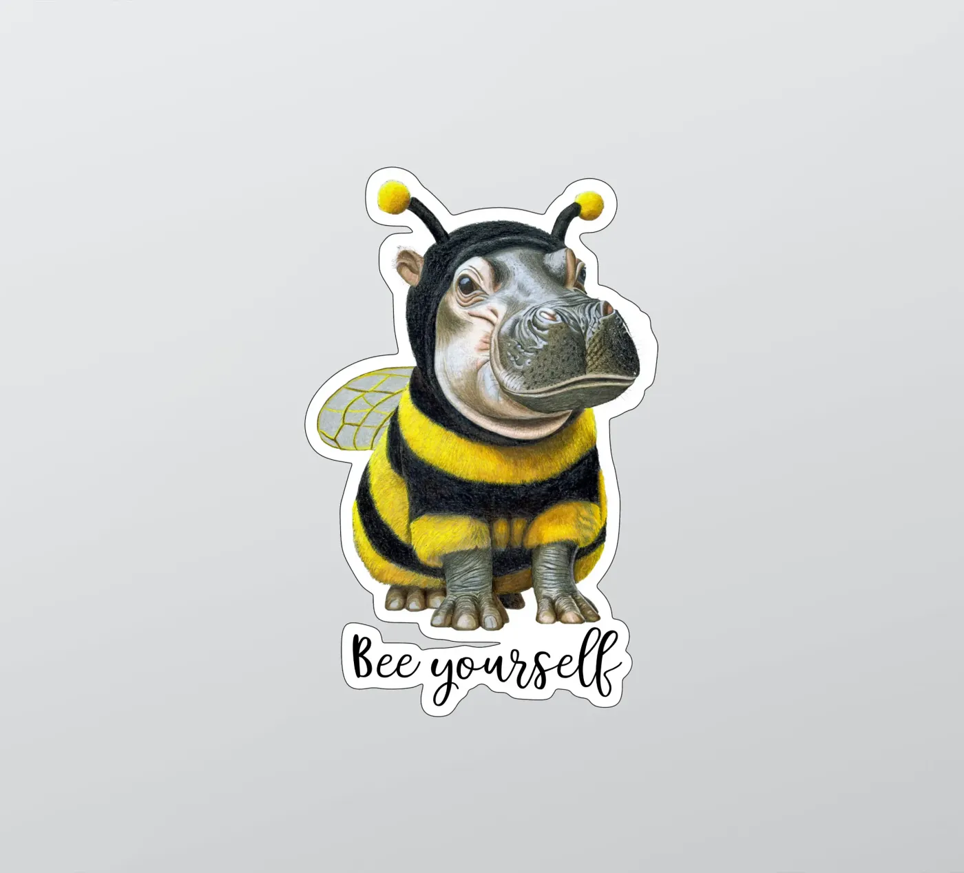 Bee Yourself sticker by Graphit und Farbe