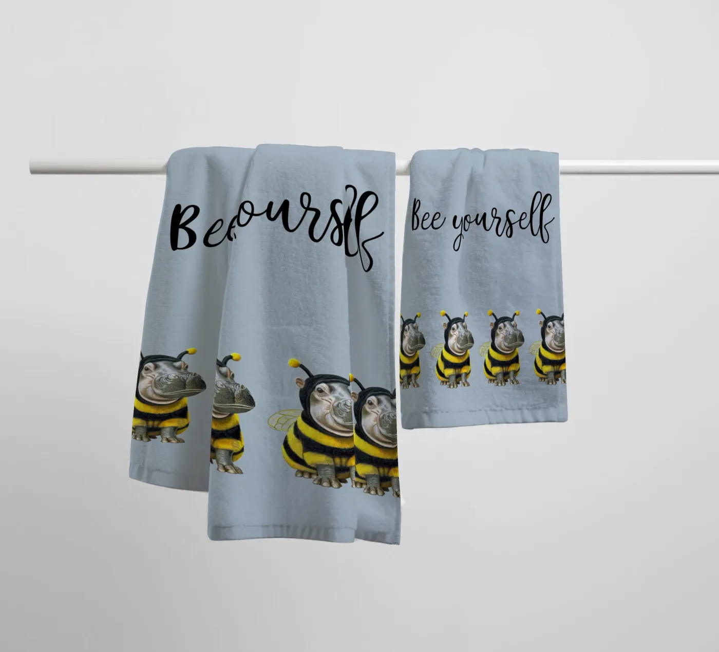 Bee Yourself badhanddoek van Graphit und Farbe