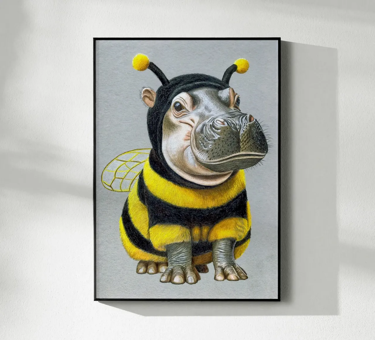 Bee Yourself acryl van Graphit und Farbe