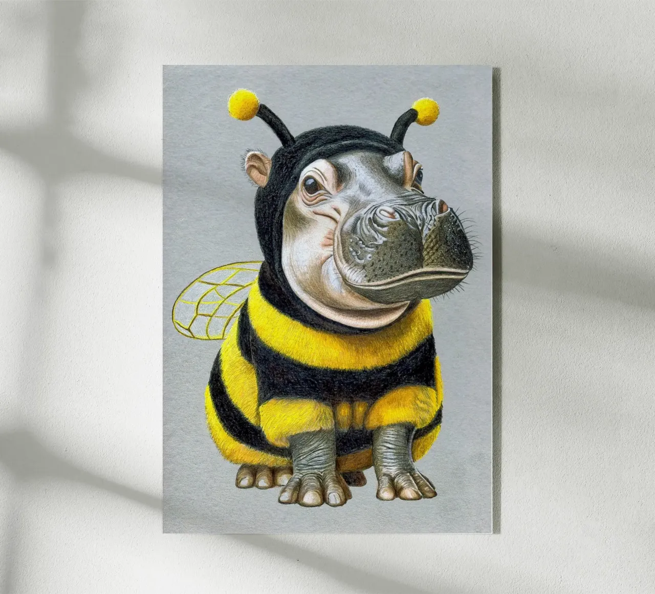 Bee Yourself acryl van Graphit und Farbe